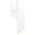 Produktbild: Minka Spindeltreppe Spiral Effect Ø 140 cm Weiß Raumhöhe bis 305 cm