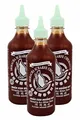Produktbild: [ 3x 455ml ] FLYING GOOSE [OHNE GLUTAMAT] Sriracha SCHARFE Chilisauce