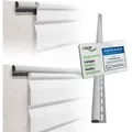 Produktbild: Hexim - Siding Fassadenverkleidung Fassadenpaneele Außen Außenwand Wetterfest Uv-beständig Pvc-u: Weiß, Abschlussprofil
