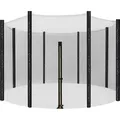 Produktbild: SONGMICS Sicherheitsnetz für Ø 366cm Trampolin 8 Stangen Ersatznetz rundes Schutznetz für Gartentrampolin STN12FT