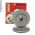 Produktbild: 2x Zimmermann Sport Bremsscheibe Ø312mm passend für VW Golf 5 6 Passat Audi A3