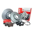 Produktbild: ZIMMERMANN Sport Bremsscheiben + Beläge für VW Passat 3G5 PR:1ZA,1ZK 