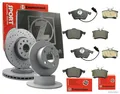 Produktbild: ZIMMERMANN Bremsenset Bremsscheiben + Bremsbeläge vorne + hinten VW TIGUAN GOLF