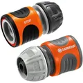 Produktbild: Gardena Schlauchverbinder 18279-20, Wasserstop, 13mm (1/2 Zoll) - 15mm (5/8 Zoll), 2-teiliges Set