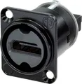 Produktbild: Neutrik NAHDMI-W-B HDMI-Steckverbinder Flanschbuchse, Kontakte gerade Polzahl: 19 Schwarz 1St.