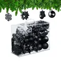 Produktbild: Weihnachtskugeln Tannenbaumkugeln Weihnachtsbaumschmuck 100er Set Baumkugeln