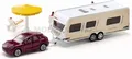 Produktbild: SIKU 10254200003 1/55 Auto Mit Wohnwagen