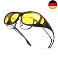 Produktbild: Bloomoak Polarisierte Nachtbrille, blendfrei, UV-400-Schutz für Herren und