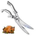 Produktbild: Edelstahl Fleischschere, KnochenschereGeflügelschere für Fleisch，Küchenschere Edelstahl,Multifunktionale Schere,Küchenschere Geflügelschere für Fleisch,Huhn,Fisch,Gemüse,Geflügelschere (silbrig)