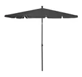 Produktbild: furnicato Sonnenschirm mit Mast 210x140 cm Anthrazit, LxB: 140x210 cm