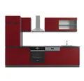 Produktbild: Vicco Küchenzeile R-Line, Rot/Anthrazit, 300 cm J-Shape