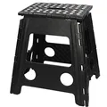 Produktbild: QHP Step up Hocker Aufstieghilfe Kunststoff klappbar Höhe 39 cm (Schwarz)