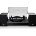Produktbild: Lenco LS-300BK - Bluetooth® Plattenspieler mit zwei externen Lautsprechern und 2 x 10 Watt RMS - Schwarz