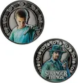 Produktbild: Stranger Things Sammelmünze Eleven & Hopper 4 cm