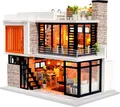 Produktbild: Miniatur Haus Moderne Villa Puppenhaus Holz Spielzeug für Kinder