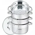 Produktbild: Dampfgarer-topf 20 cm, 5-tlg. edelstahl-gar-set für induktion & gemüse