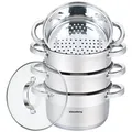 Produktbild: 5-Tlg Matowarka Dampfgarer Dampftopf Dampfkochtöpf 3.1L 20cm KLAUSBERG KB-7140