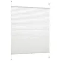 Produktbild: DécoProfi Plissee Plissee Klemmfix ohne Bohren, blickdicht, ohne Bohren, verspannt, Klemmfix, Stufenlos verstellbar weiß 60 cm x 220 cm
