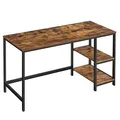 Produktbild: VASAGLE Schreibtisch braun rechteckig, 4-Fuß-Gestell schwarz 140,0 x 60,0 cm