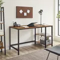 Produktbild: VASAGLE Schreibtisch mit 2 Regale Computertisch 140 x 75 x 60 cm Arbeitstisch LWD55X