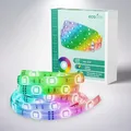Produktbild: BRILONER - LED Strip 10m mit Fernbedienung, Farbwechsel, Selbstklebend, LED Streifen, Leiste, Zimmer Deko, Gaming, Band, Party Deko, Lichtleiste, Lichtband, 1000 x 1 cm (LxB), Weiß