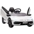 Produktbild: Homcom - Kinder Elektroauto lamborghini aventador svj roadster 12V Kinderauto mit 2,4 g Fernbedienung, 2 Motor, Kinderfahrzeug mit MP3 Hupe, Musik,