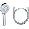 Produktbild: Kludi X1 Brauseset, 10,7 cm Brausendurchmesser + 1,6 m Brauseschlauch (3 Strahlarten, 15 l/min) (8187205-81)