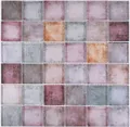 Produktbild: Glasmosaik Mosaikfliesen rose braun lila Wand Fliesenspiegel Küche Bad -  ...