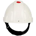 Produktbild: 3M Schutzhelm, Uvicator, Pinlock-Verschluss, belüftet, Lederschweißband, Weiß, G3000DUV-VI