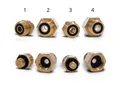Produktbild: Gasanschluss Adapter I 4 teiliges Gasflaschen Adapter - Set für das EU-Auslan...