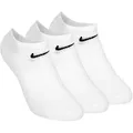 Produktbild: Nike Everyday Lightweight No Show Tennissocken 3er Pack Unisex - weiß, schwarz, Größe 42-46 (auch verfügbar in 46-50)