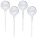 Produktbild: Royal Gardineer Bewässerungskugeln Glas: 4er-Set Gießfrei-Bewässerungs-Kugeln aus Glas, transparent, Ø 6 cm (Bewässerungskugeln für Pflanzen, Glaskugel Bewässerung, Blumen Wasser)