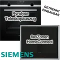 Produktbild: SIEMENS Herdset Pyrolyse 3D-Heißluft 1-fach Teleskopauszug Weißes LCD-Display + Induktionskochfeld 60 cm varioInduktion HomeConnect BratsensorPro