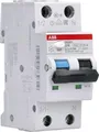 Produktbild: ABB FI/LS-Schalter DS201A-C16/0,03 | RCBO 1P+N Typ A | 16A | 30mA | 6kA | C-Charakteristik | 230V | Hutschiene | weiß