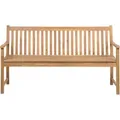 Produktbild: Beliani Gartenbank VIVARA Heller Holzfarbton 61x160x88