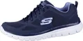 Produktbild: SKECHERS Burns coole Herren Mesh Sneakers navy, weiches Memory Foam Fußbett