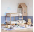 Produktbild: vidaXL Bett, Dach für Kinderbett 60x99x139,5 cm Massivholz Kiefer