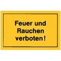 Produktbild: Verbotsschild 250x150mm Feuer Und Rauchen Verbot