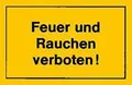 Produktbild: FORMAT VerbotsSchild 250x150mm Feuer und Rauchen verbot