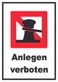 Produktbild: HB-Druck Anlegen verboten Schild A4 (210x297mm)