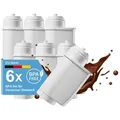 Produktbild: Filswa Wasserfilter für Siemens EQ Series, EQ5, EQ6, EQ7, EQ9, für Brita Intenza 575491, Zubehör für alle Kaffeevollautomaten der EQ Reihe: EQ3/5/6 Plus/7/8/9, Siemens TZ70003, TCZ70003, Bosch TCZ-7003, Ersatz für Brita Intenza Temial, 17000705; Bosch Vero, Der erstklassige Ionenaustauscher und die granulöse Aktivkohle