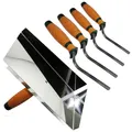 Produktbild: Fugblech 245x 55mm Edelstahl Set Verfugungsblech, Fugenkelle 6, 8, 10, 12mm CT04