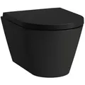 Produktbild: LAUFEN Kartell Wand-Tiefspül-WC H8203337160001 schwarz matt, spülrandlos, Form innen rund