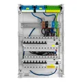 Produktbild: Doktorvolt Sicherungskasten Aufputz 3-reihig 36 Module – Verteilerkasten verdrahtet mit 14x MCB 2x RCCB VDE geprüft IP40 Hager Verteilerschrank 515x305x96,5 mm für Haus Werkstatt und Gewerbe