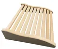 Produktbild: Sauna Kopfstütze Premium ergonomisches Sauna Holzkissen Erle Nackenstütze