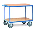 Produktbild: Fetra Transportgeräte mtpic2402 F 500 Regal Wagen mit Tablett, 2 rechteckig, 270 mm, 900 mm, 1000 mm x 700 mm Plattform, 200 mm Rollen Durchmesser