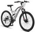Produktbild: Chillaxx Bike Falcon Premium Mountainbike in 24 und 26 Zoll - Fahrrad für Jungen, Mädchen, Damen und Herren - Scheibenbremse- 21 Gang-Schaltung - Vollfederung