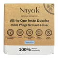 Produktbild: (124,88 EUR/kg) Niyok - Feste Dusche All in One - 80g Sensitiv