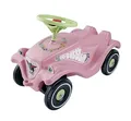 Produktbild: BIG-Bobby-Car Classic Flower - Kinderfahrzeug mit Blumenaufklebern für Jungen und Mädchen, belastbar bis zu 50 kg, Rutschfahrzeug für Kinder ab 1 Jahr, pastell rosa, grün