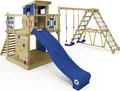 Produktbild: Kletterturm Wickey Smart Surf mit Rutsche und Kletteranbau in Blau
